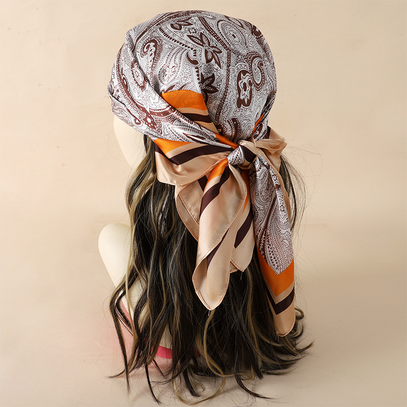Luxury Women Silk Square Scarf - Silk Neck Scarf บทวิจารณ์และราคา