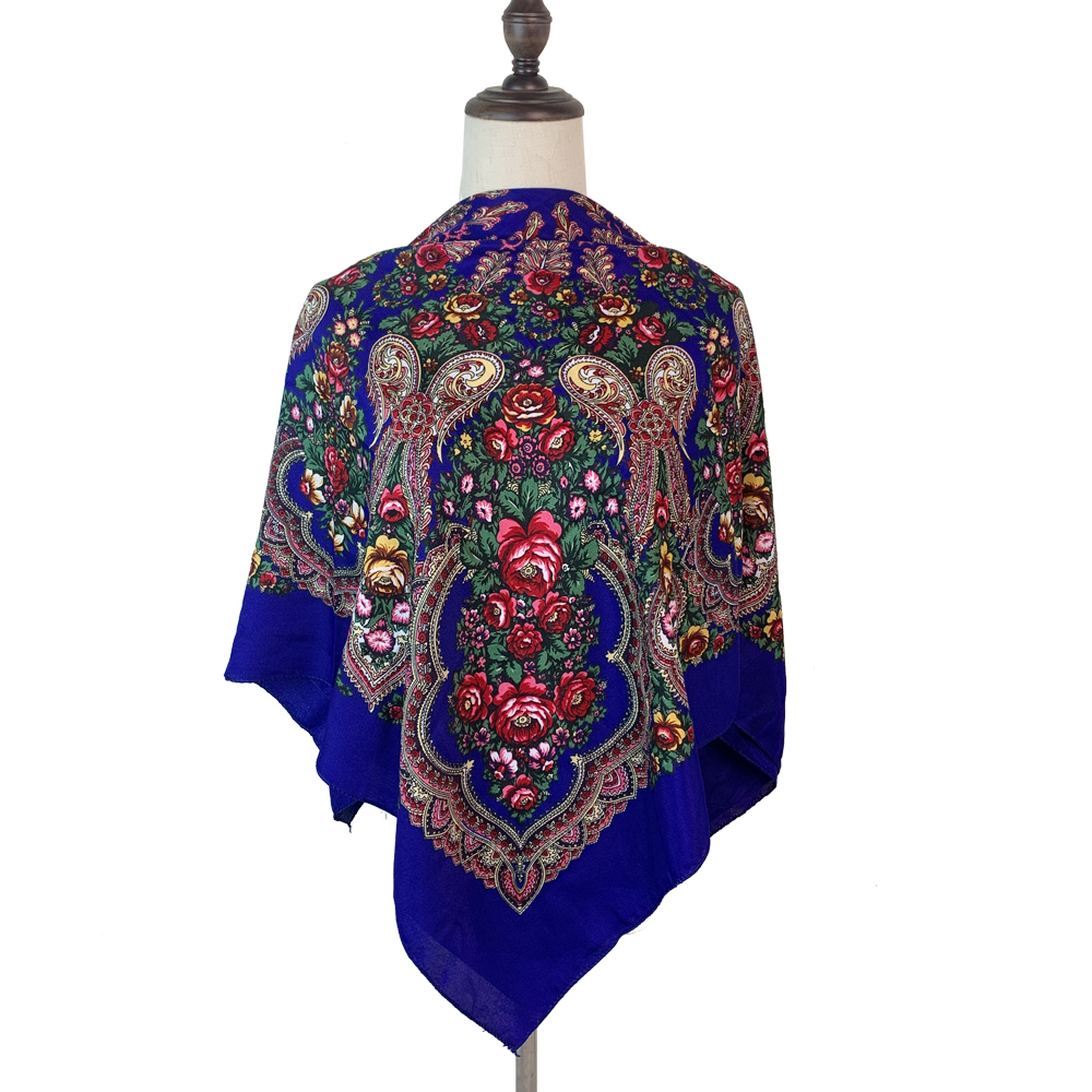 100*100cm Russian Square Scarf - Bandana Cotton บทวิจารณ์และราคา