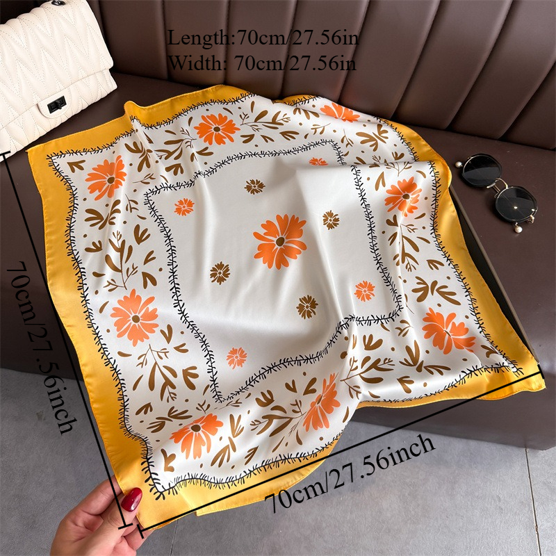1Pc new printed fashion silk s - Silk Neck Scarf บทวิจารณ์และราคา