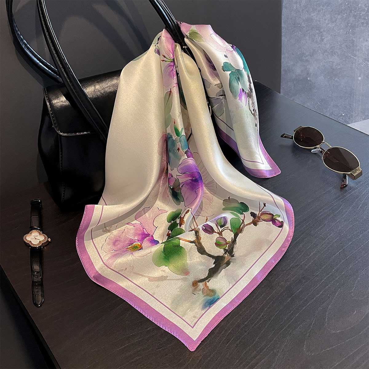 Designer Floral Square 65cm Ne - Bandana Cotton บทวิจารณ์และราคา