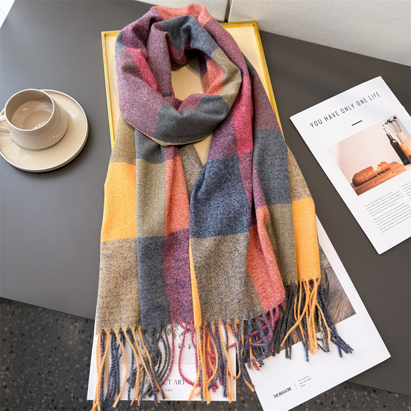 200*64cm New Fashion Cashmere  - Woven Scarf Blanket บทวิจารณ์และราคา