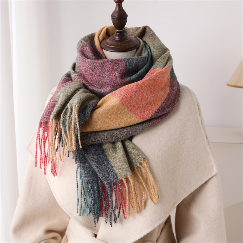 200*64cm New Fashion Cashmere  - Woven Scarf Blanket บทวิจารณ์และราคา