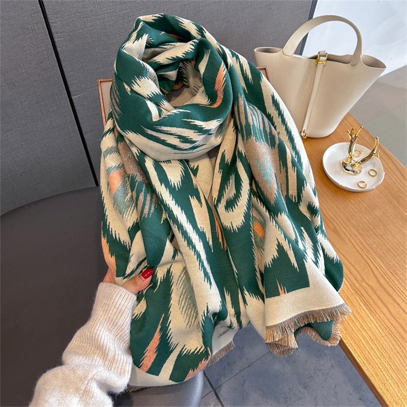 2025 Brand Warm Cashmere Ponch - Woven Scarf Blanket บทวิจารณ์และราคา