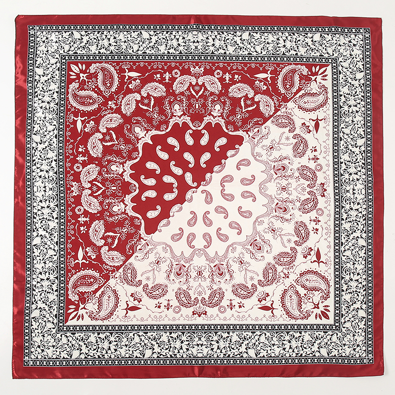 Satin Square Scarf Women Musli - Silk Neck Scarf บทวิจารณ์และราคา