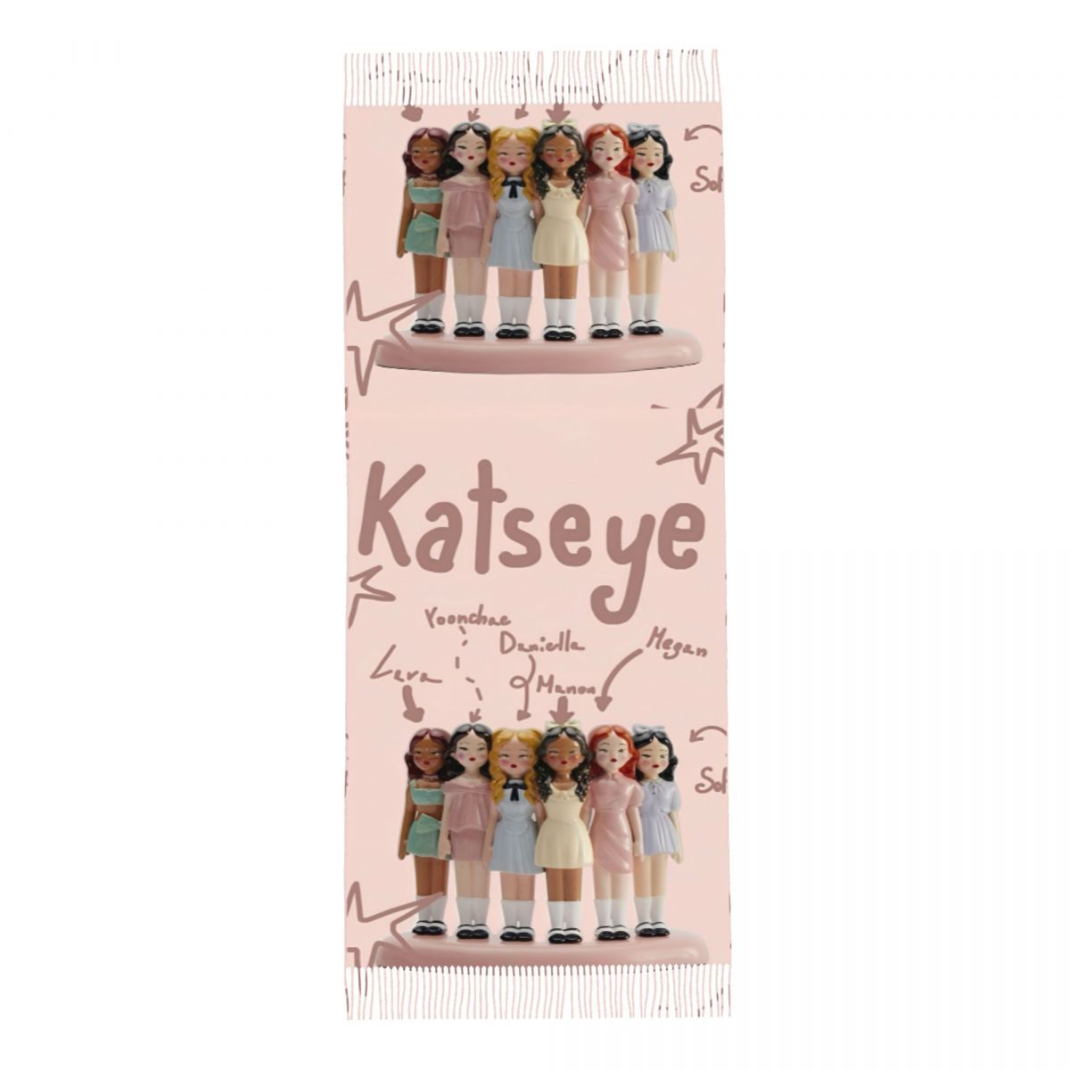 Katseye Kpop Idol Shawl Wrap W - Pashmina Wrap Large บทวิจารณ์และราคา