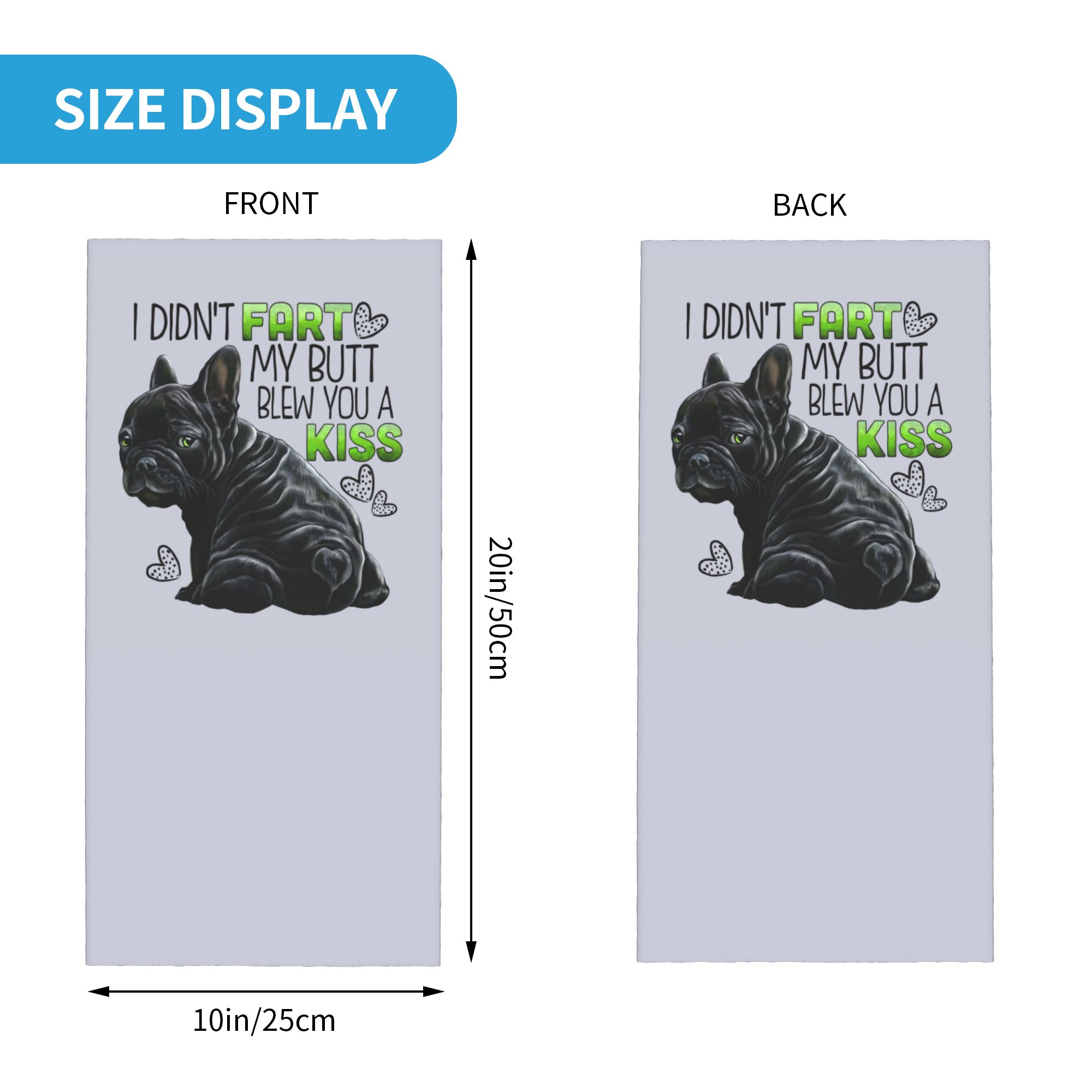 Custom Cute French Bulldog Win - Neck Warmer Tube บทวิจารณ์และราคา