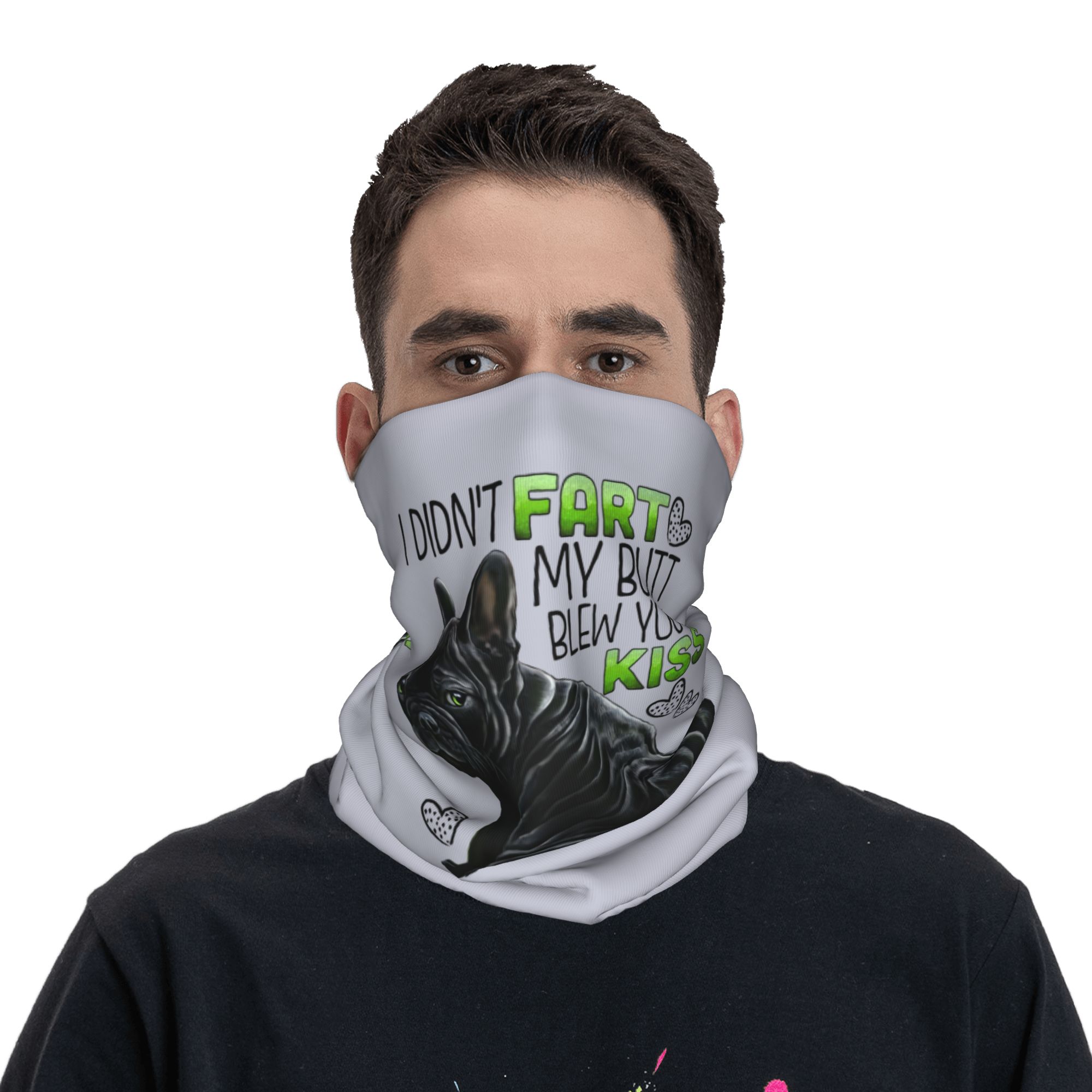 Custom Cute French Bulldog Win - Neck Warmer Tube บทวิจารณ์และราคา