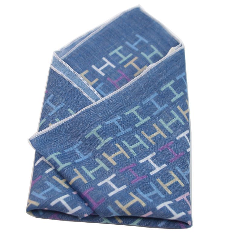 Men's Square Scarf with Button - Bandana Cotton บทวิจารณ์และราคา