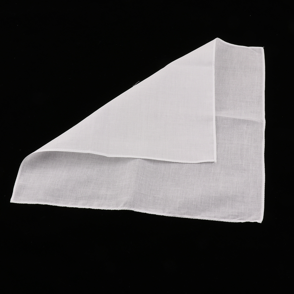 20/40pcs Plain Check Pocket Sq - Handkerchief Cotton Men บทวิจารณ์และราคา