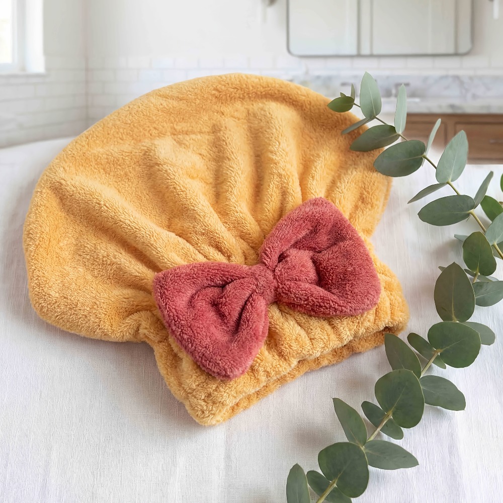Microfiber Hair Drying Cap, Qu - Head Wrap Turban บทวิจารณ์และราคา