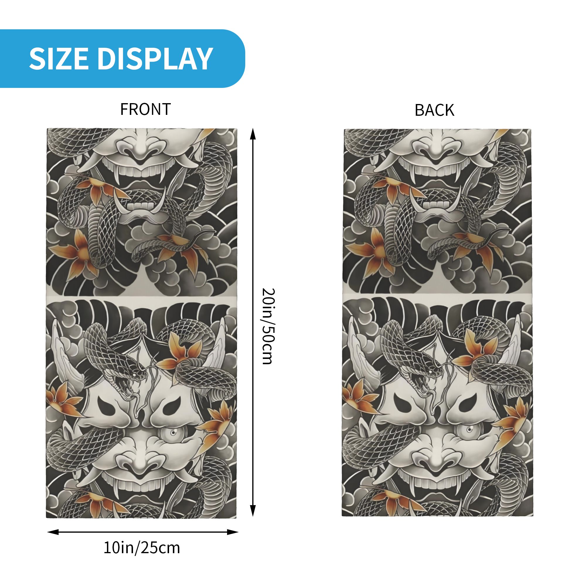 Custom Samurai Oni Demon Banda - Neck Warmer Tube บทวิจารณ์และราคา
