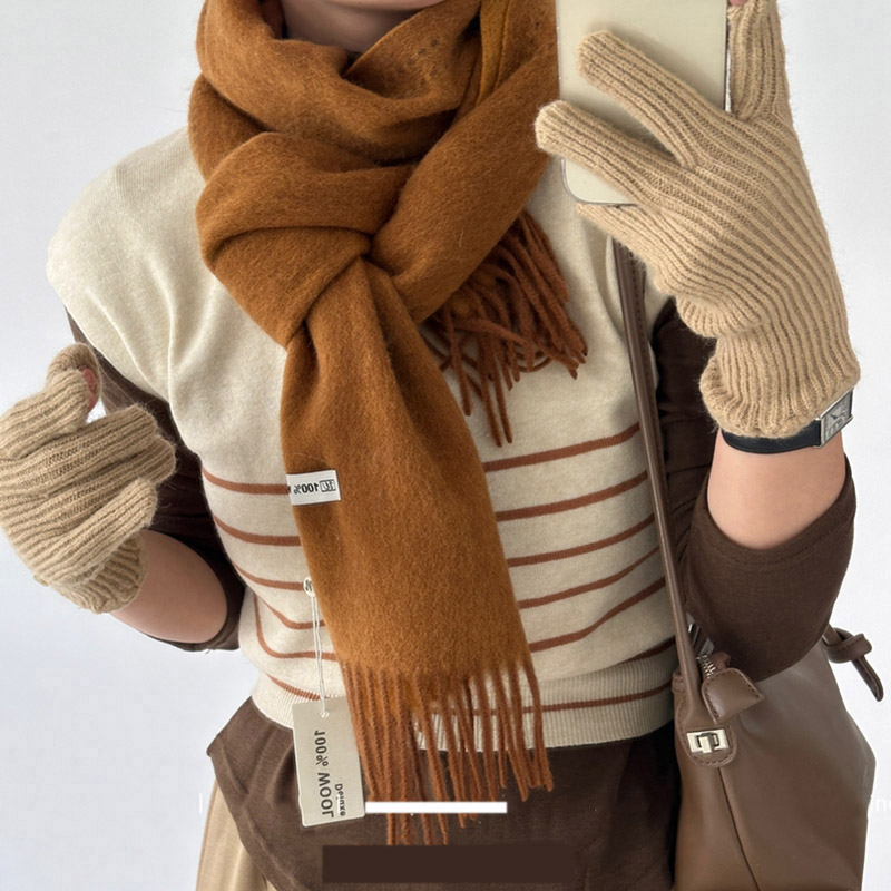 Elegant Good Quality 100% Wool - Muffler Men Wool บทวิจารณ์และราคา