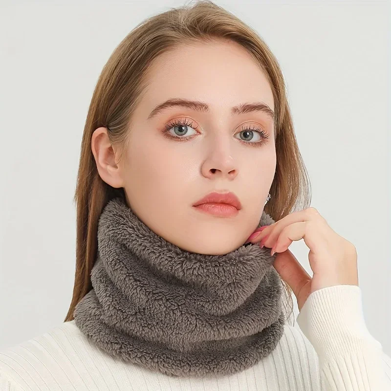 Windproof Plush Infinity Scarf - Infinity Scarf Knit บทวิจารณ์และราคา