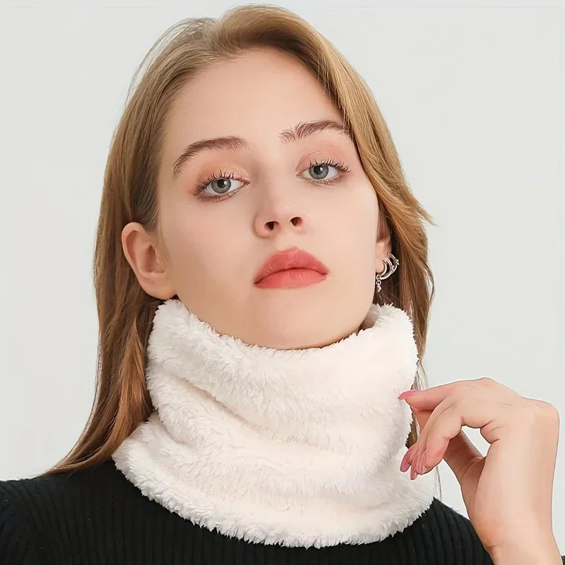Windproof Plush Infinity Scarf - Infinity Scarf Knit บทวิจารณ์และราคา