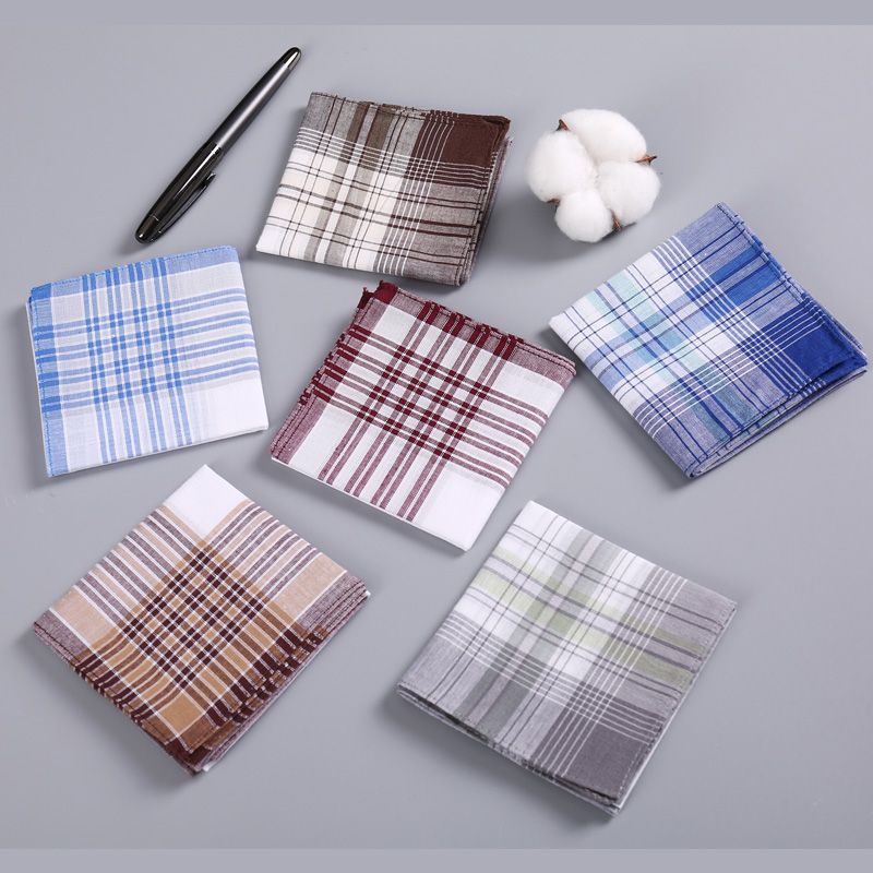 12Pcs Men's Pure Cotton Handke - Handkerchief Cotton Men บทวิจารณ์และราคา