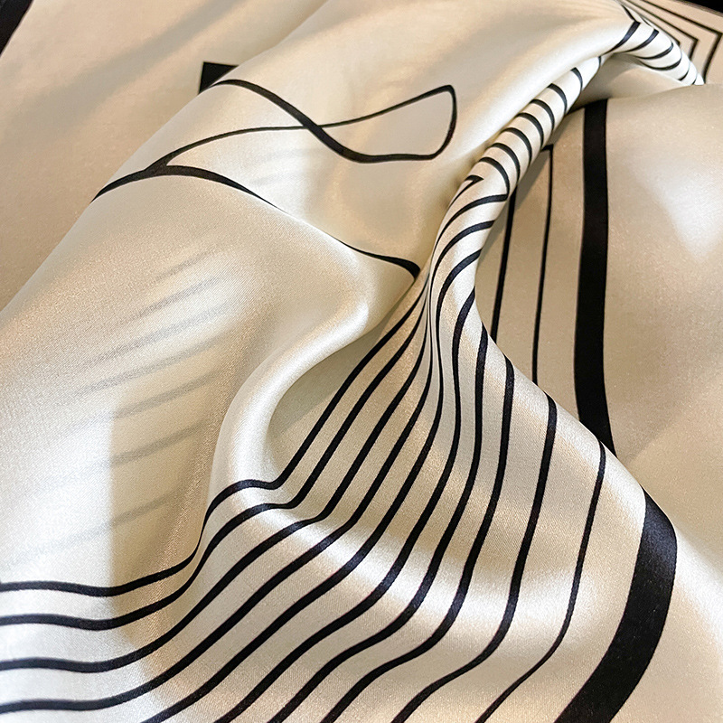 Design Shawl 100% Real Silk Sq - Ascot Neck Scarf บทวิจารณ์และราคา