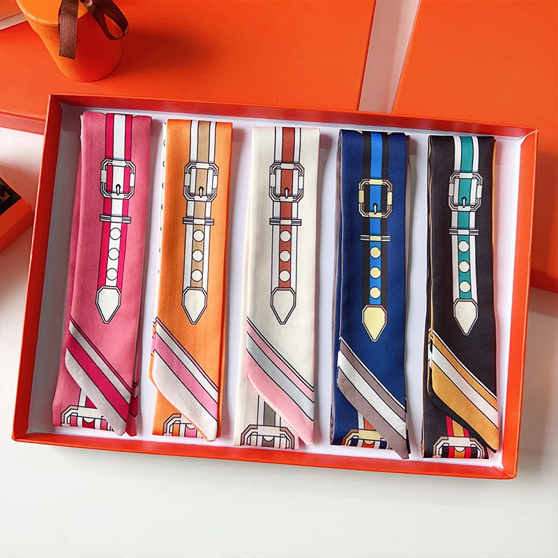 Women Scarf Skinny Silk Scarf  - Silk Neck Scarf บทวิจารณ์และราคา