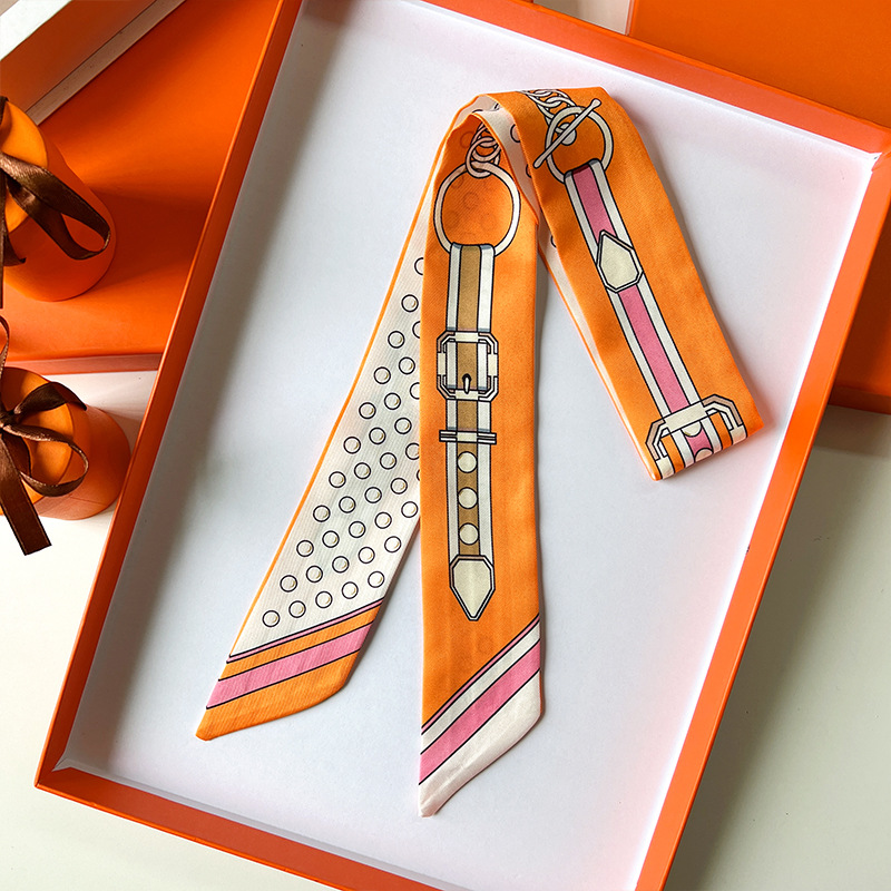 Women Scarf Skinny Silk Scarf  - Silk Neck Scarf บทวิจารณ์และราคา