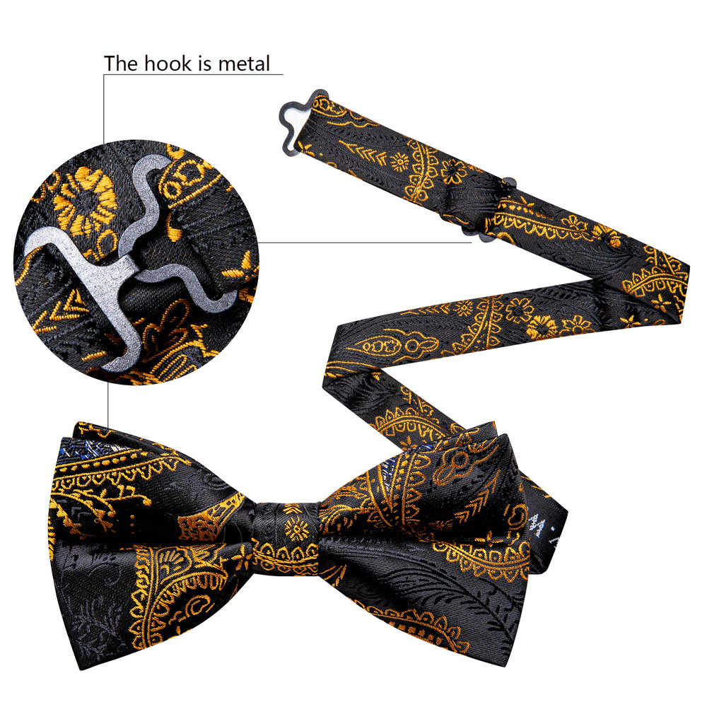 Barry.Wang Silk Mens Bow Tie B - Bow Tie Pre Tied บทวิจารณ์และราคา