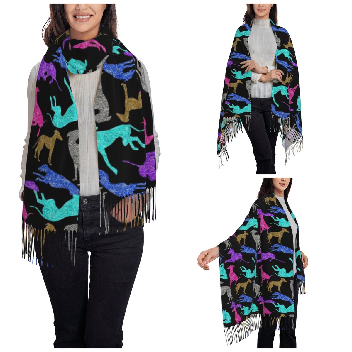 Greyt Greyhound Combo Scarf Wa - Pashmina Wrap Large บทวิจารณ์และราคา