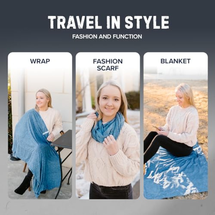 Infinity Travel Scarf Loop wit - Infinity Scarf Knit บทวิจารณ์และราคา