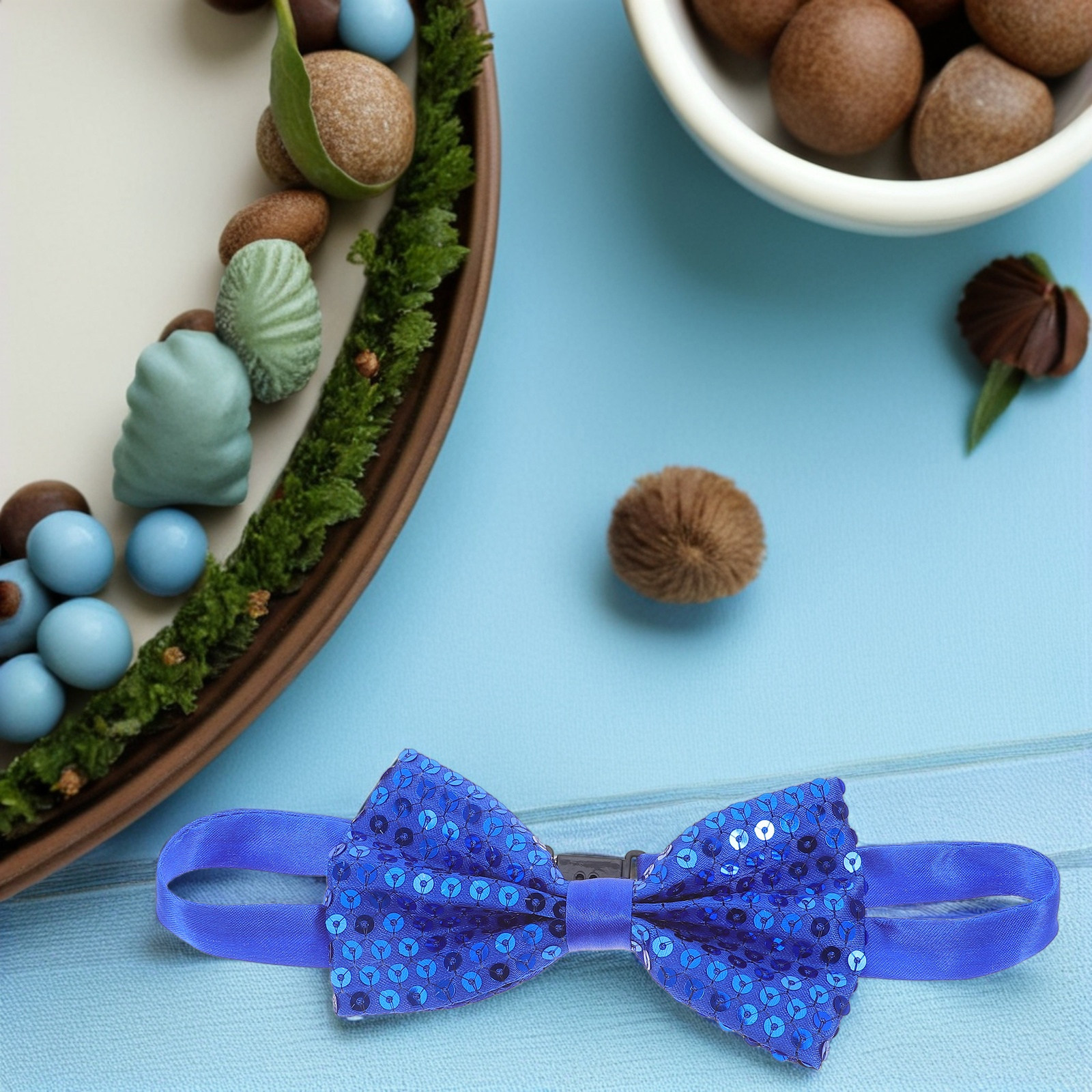 5Pcs Children's Sequin Bow Tie - Bow Tie Pre Tied บทวิจารณ์และราคา