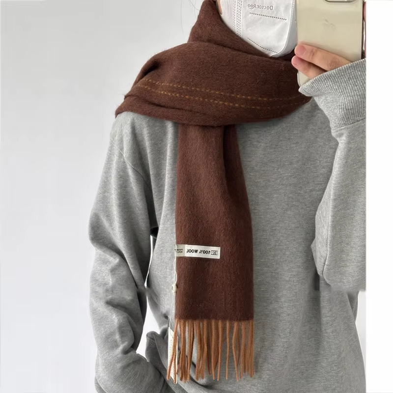 Luxury Australia 100% Pure Woo - Muffler Men Wool บทวิจารณ์และราคา