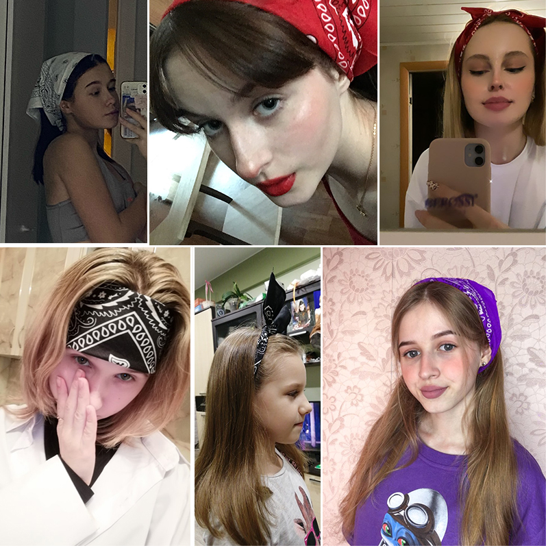 New Headbands Unisex Cotton Ba - Bandana Cotton บทวิจารณ์และราคา