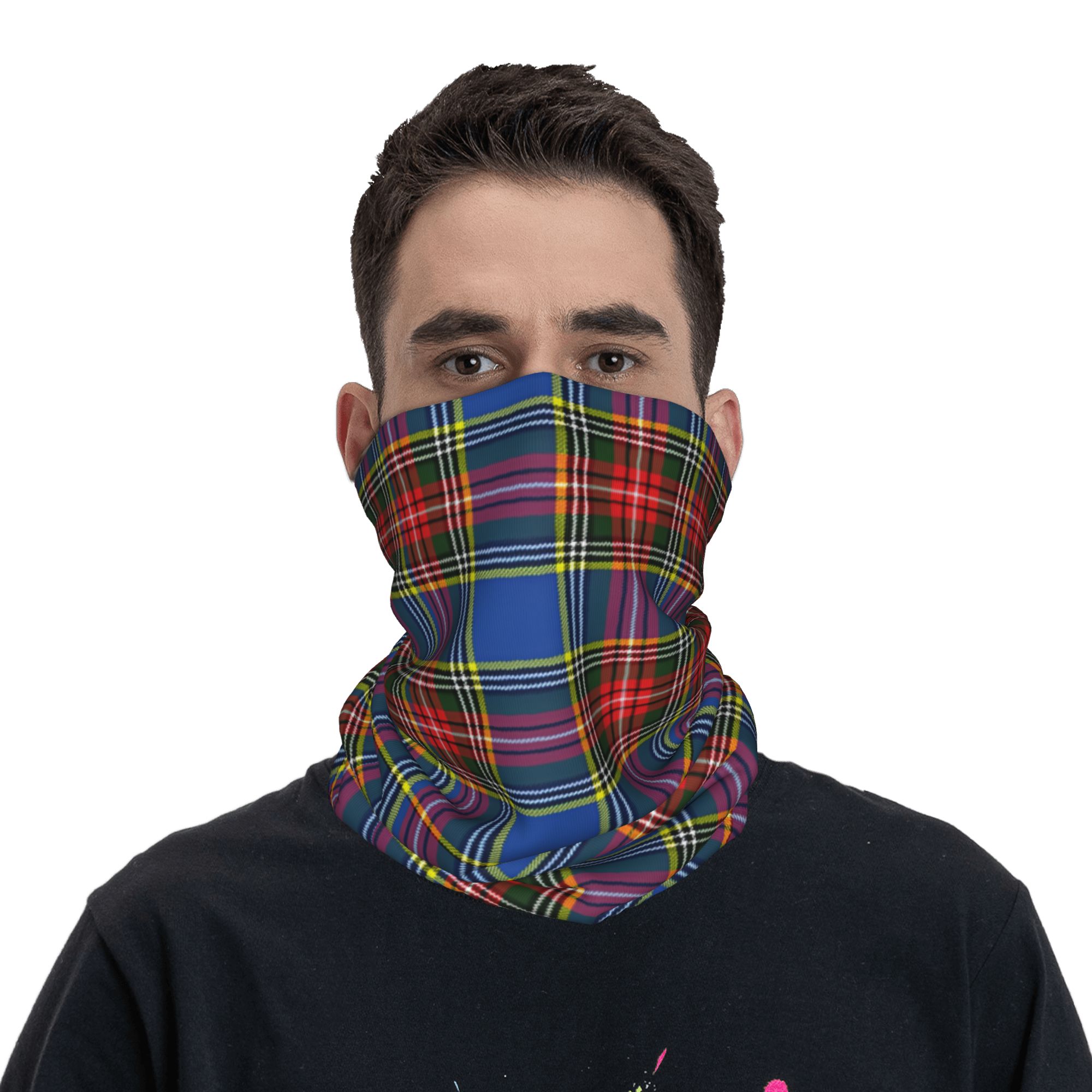 Custom Royal Tartan Plaid Wint - Neck Warmer Tube บทวิจารณ์และราคา