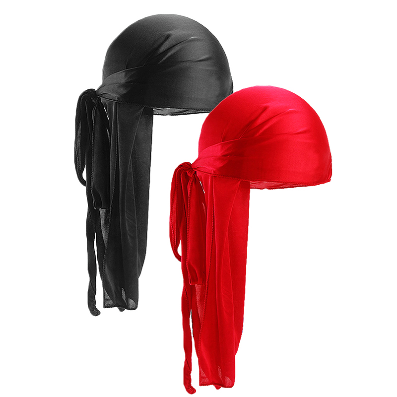 2 pcs Silky Satin Durags for M - Bandana Doo Rag บทวิจารณ์และราคา