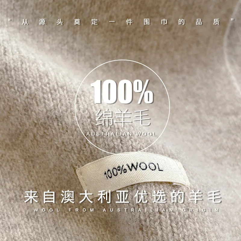 High Quality 100% Wool Scarf M - Muffler Men Wool บทวิจารณ์และราคา