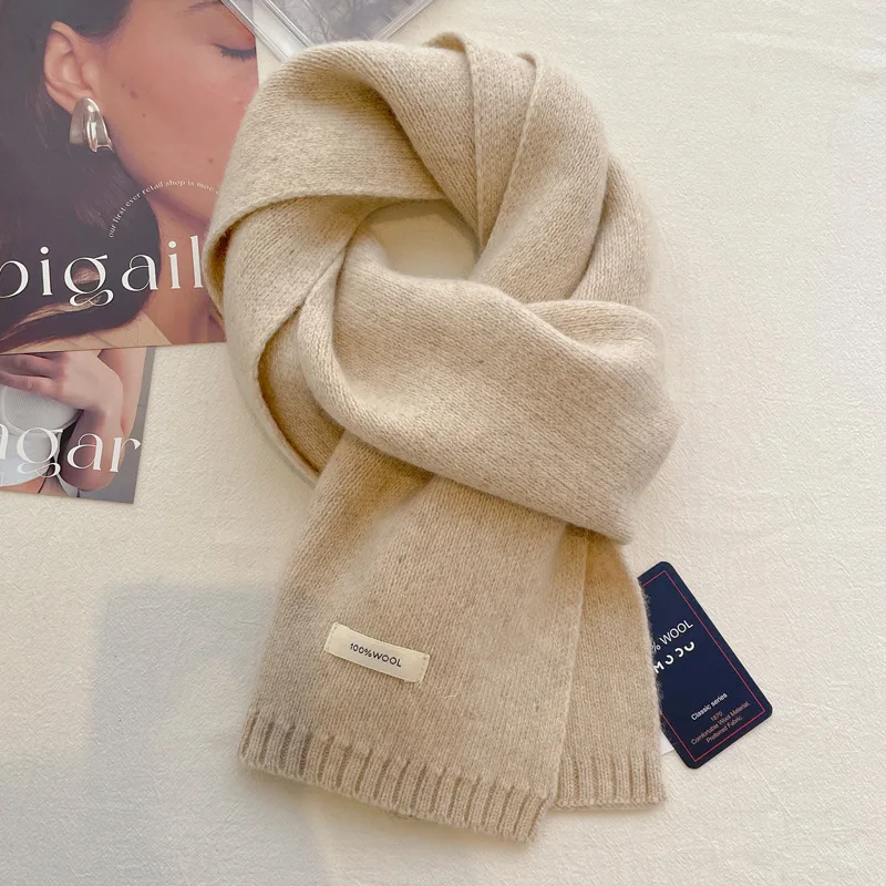 High Quality 100% Wool Scarf M - Muffler Men Wool บทวิจารณ์และราคา