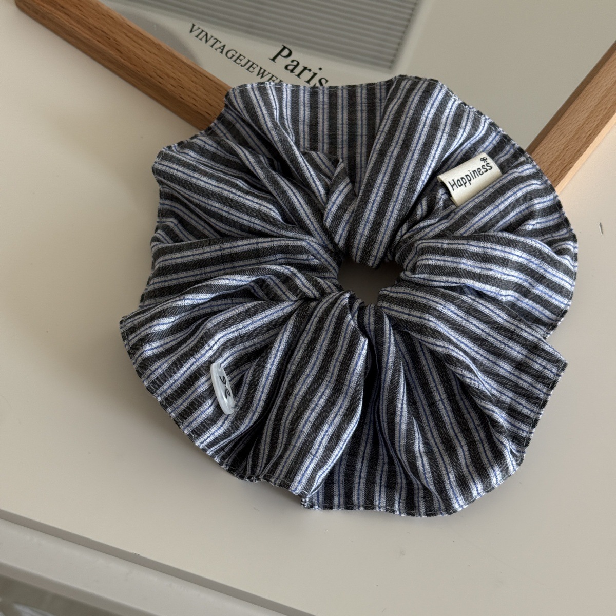 Korea Fashion Stripe Hair Rubb - Silk Tie Striped บทวิจารณ์และราคา