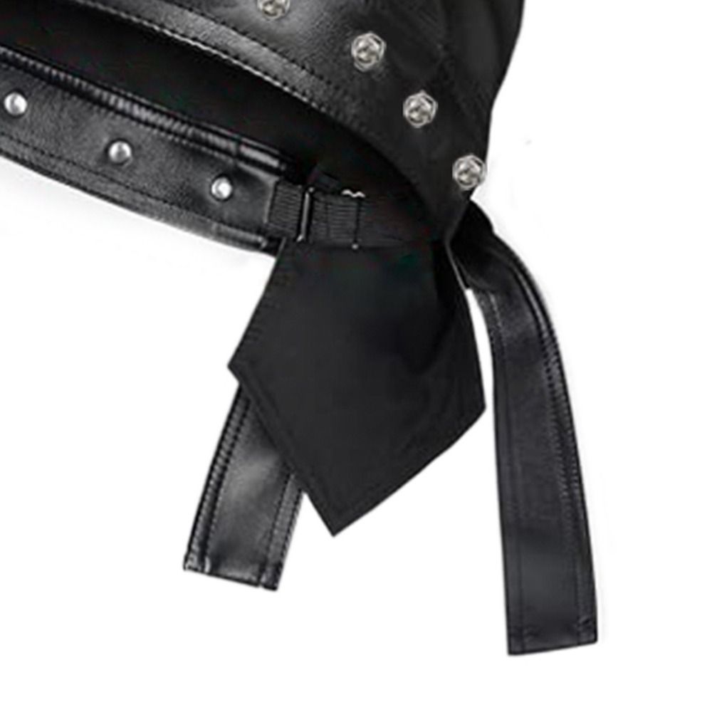 New PU Leather Black Biker Cap - Bandana Doo Rag บทวิจารณ์และราคา