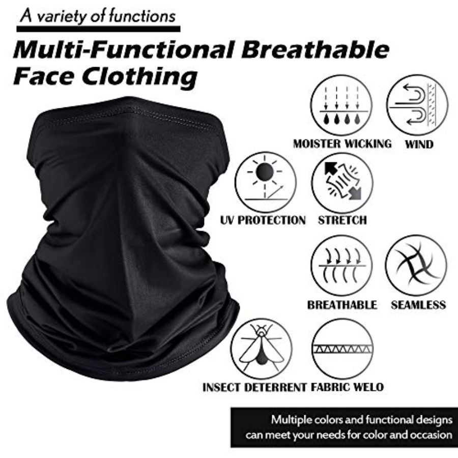 Geyoga Neck Gaiter Bandana Fac - Face Scarf Mask บทวิจารณ์และราคา