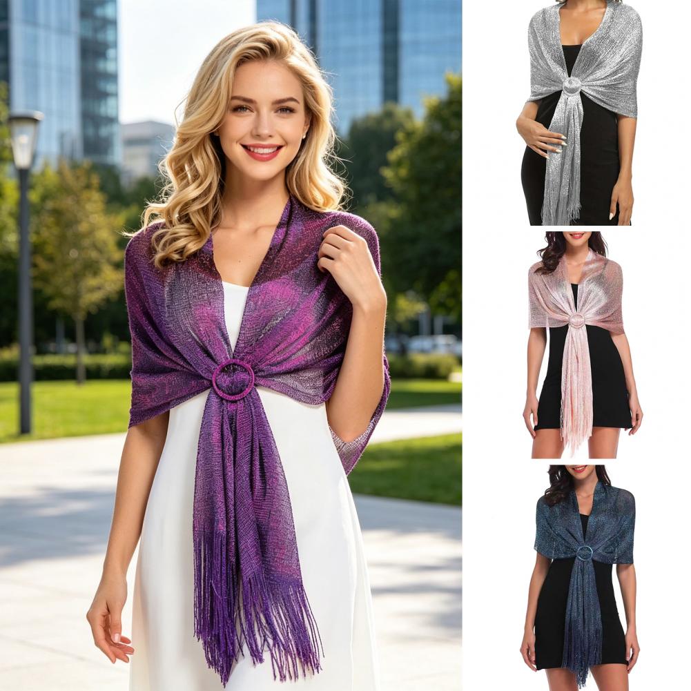 Bridesmaid Stole Women’s Spark - Stole Wedding Shawl บทวิจารณ์และราคา