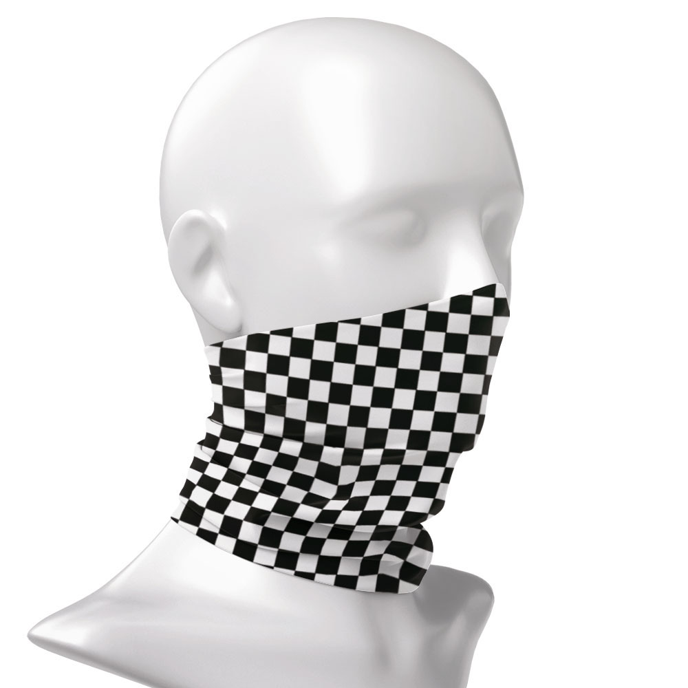 Checkered Ska Printed Headband - Neck Warmer Tube บทวิจารณ์และราคา